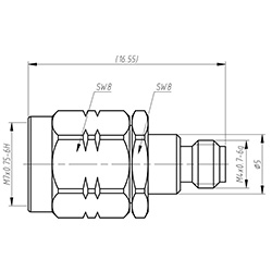 HS-1.0mmF To 1.85mmM Adapter (67G)